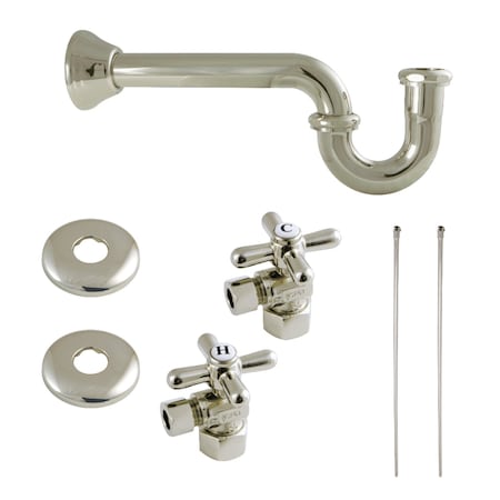 Kingston Brass KPK106P Trimscape Plumbing Supply Kit Combo, Polished Nickel KPK106P